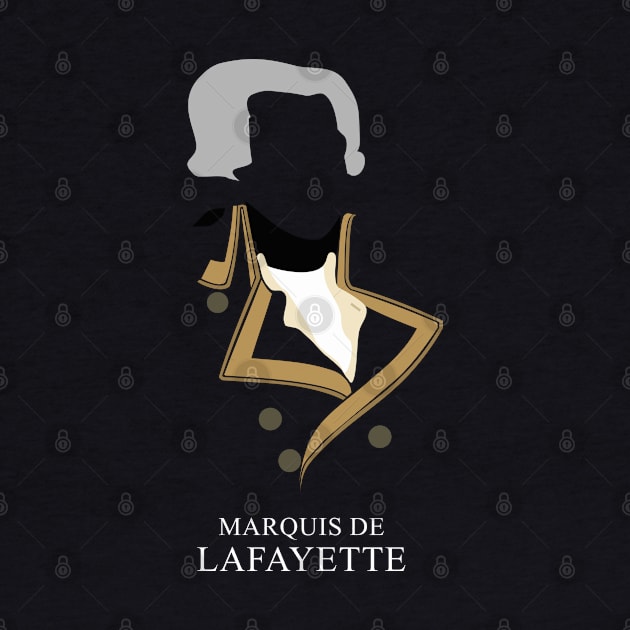 Marquis de Lafayette - Minimalist Portrait by Wahyu Aji Sadewa
